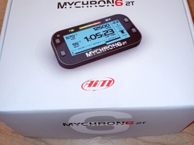 Telemetria Mychron 6 2t AIM completa di sonda Kart Scooter Nuova