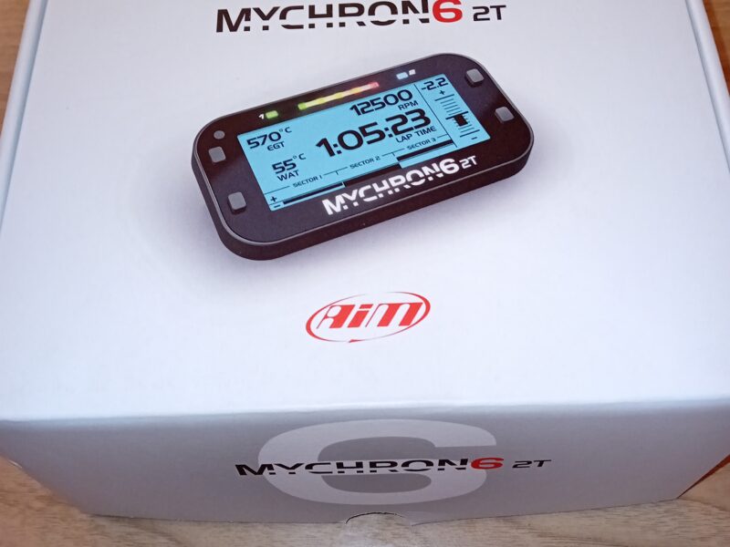 Telemetria Mychron 6 2t AIM completa di sonda Kart Scooter Nuova